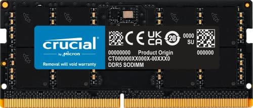 Crucial DDR5 SODIMM 5600MHz CL46 Notebook Laptop RAM Memory, 16GB