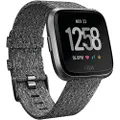 Fitbit Versa Health and Fitness Watch with Heart Rate, Music and Swim Tracking - Charcoal Woven
