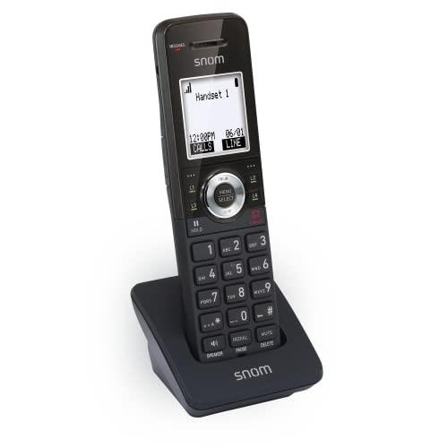 Snom M10 SC DECT Mobile Device for SOHO and KMU, 7 Days Battery Life in Standby, 9 Hours Talk Time, Illuminated Keyboard, Gap Compatible, Black, 00004452