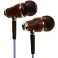 Symphonized NRG 2.0 Earbuds with Microphone, Noise Isolating Headphones Earbuds Heavy Deep Bass Earphones Ear Buds, in Ear Headphones for iPhone Android Phone iPad Tablet Laptop and (Metallic Purple)