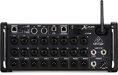 Behringer X AIR X18 18 Channel, 12-Bus Digital Mixer for iPad/Android Tablets with 16 Programmable Midas Preamps, Integrated Wifi Module and Multi Channel USB Audio Interface