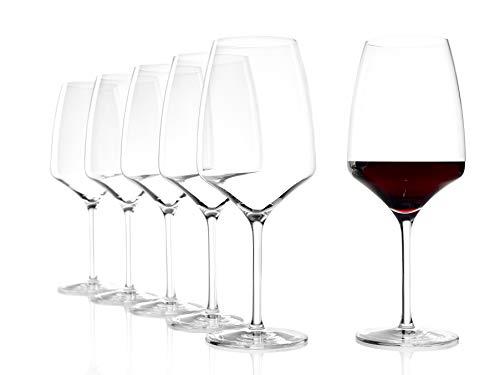 Stolzle Lausitz Experience Bordeaux Wine Glass 6 Piece Set, 645 ml Capacity