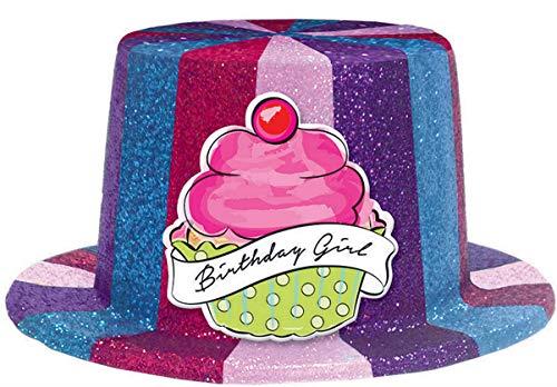 Amscan Glitter Plastic Sweet Party Sparkle Top Hat
