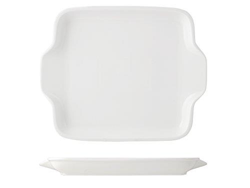 H&H Porcelain Rectangular Tray, 20 cm x 16.5 cm Size, White