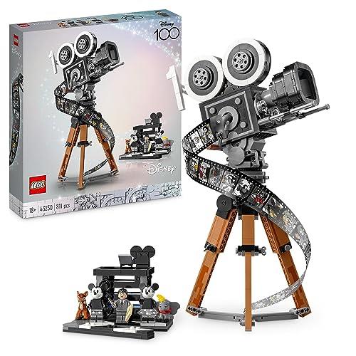 LEGO® Disney Walt Disney Tribute Camera 43230 Building Kit; Disney’s 100th Anniversary Set for Adult Fans