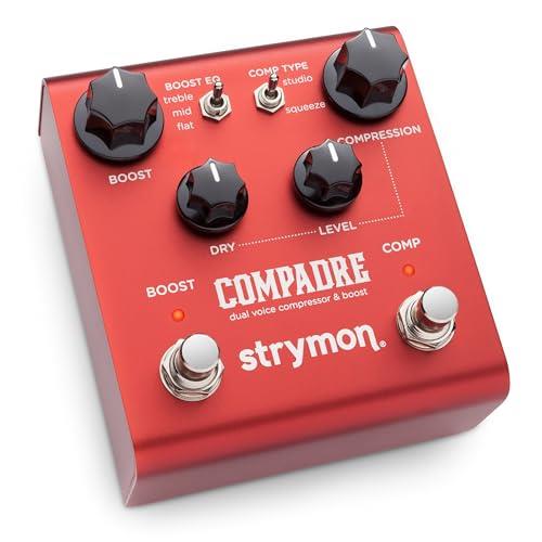 Strymon Compadre Dual Voice Compressor and Boost Guitar Effects Pedal for Electric and Acoustic Guitar, Synths and Keyboards
