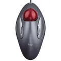 Logitech TrackMan Marble, Wired Trackball Mouse, 300 DPI Marble Optical Tracking, Ambidextrous, USB, PC/Mac/Laptop