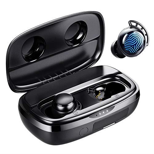 Wireless Earbuds, Tribit 150H Playtime Bluetooth 5.2 IPX8 Waterproof Touch Control Ture Wireless Bluetooth Earbuds with Mic Earphones in-Ear Deep Bass Built-in Mic Bluetooth Headphones, FlyBuds 3