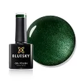 Bluesky Dark Green Sparkle Gel Nail Polish 10 ml, Green
