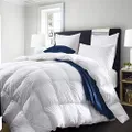 Royal Comfort Quilt Duvet Blanket Deluxe 50% Goose Feather 50% Goose Down 500GSM All Seasons Luxury (White, King)