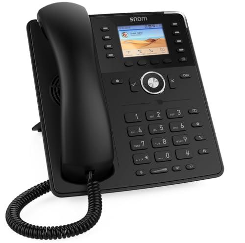 Snom D735 SIP Desk Telephone, Black, 2.7-Inch Display Size