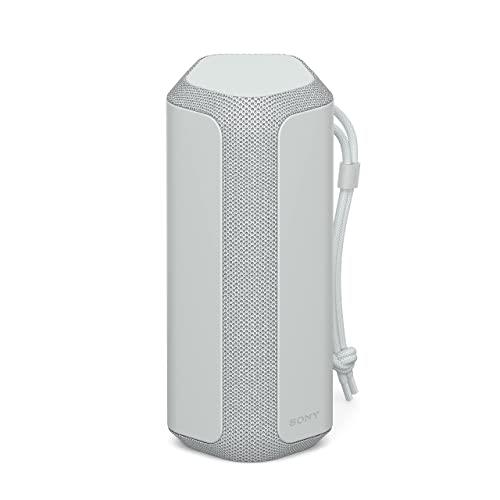 Sony SRS-XE200 X-Series Wireless Ultra Portable Bluetooth Speaker, IP67 Waterproof, Dustproof and Shockproof with 16 Hour Battery and Easy to Carry Strap, Light Gray