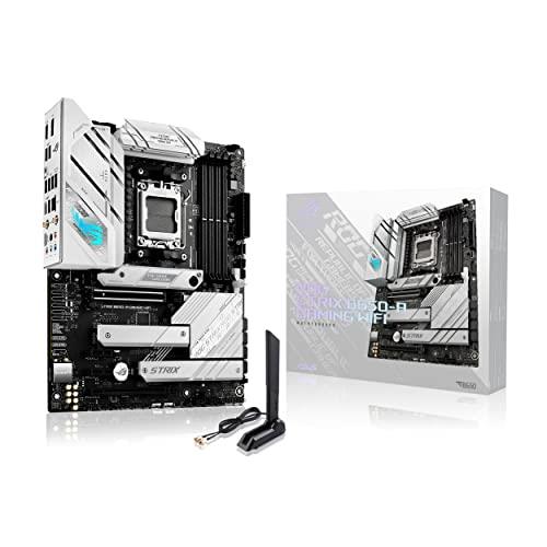 ASUS ROG Strix B650E-A Gaming WiFi Motherboard Socket AMD AM5 (Ryzen 7000, ATX, DDR5 Memory, 12+2 Power Stages, USB 3.2 Gen 2x2 Type-C, PCIe 5.0, Q-Release, WiFi 6E, Aura Sync)