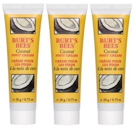 Burt's Bees Coconut Foot Cream, .75oz Travel Size [3 Pack]