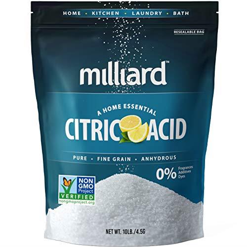 Milliard Citric Acid - 10 Pound - 100% Pure Food Grade NON-GMO (10 Pound)