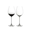 Riedel Crystal Glass Veritas Pinot Noir Wine Glasses, 2 Count (Pack of 1), Clear