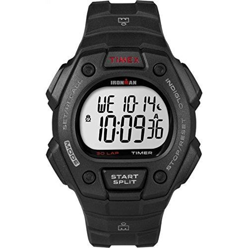 Timex Men's Ironman Classic 30 38mm Watch, Black/Digital Gray/Black, Timex Ironman Classic 30 Full-Size 38mm Watch
