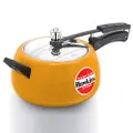 Hawkins Contura Ceramic-Coated Pressure Cooker, 5 Litre Capacity, Mustard Yellow