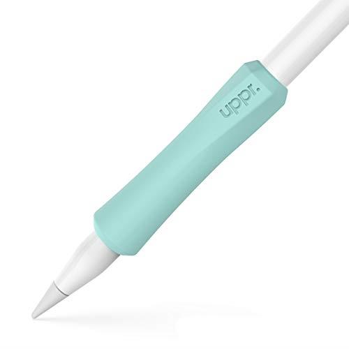 UPPERCASE Designs NimbleGrip Premium Silicone Ergonomic Grip Holder, Dual Sided Design, Compatible with Apple Pencil 1st Generation and Apple Pencil 2nd Generation (1 Pack, Mint)