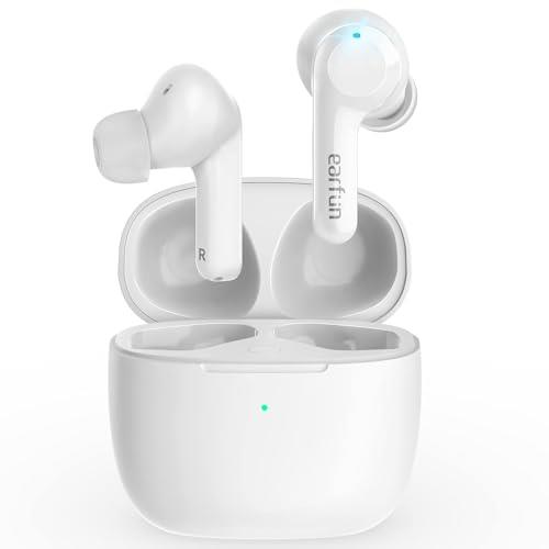 Wireless Earbuds, EarFun Air 4 Mics Bluetooth 5.0 Earbuds Touch Control, USB-C Quick Charge with Wireless Charging, Deep Bass, in-Ear Detection Headphones, 35H Playtime, IPX7 Waterproof