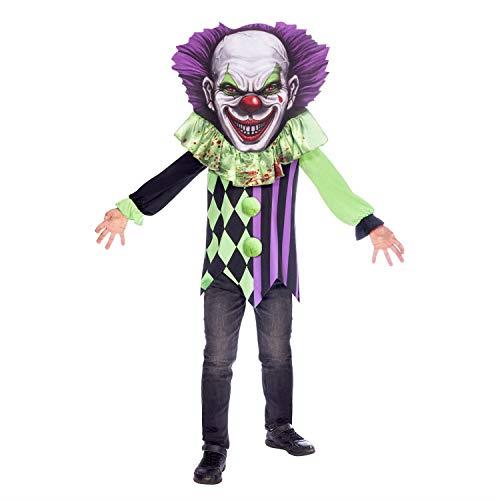 Amscan Scary Clown Big Head Costume for 8-10 Years Kid's