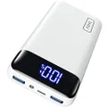 INIU Power Bank, USB C 22.5W 20000mAh Portable Charger PD3.0 QC4.0, Fast Charge LED Display Battery Pack Battery Pack with Flashlight for iPhone 15 14 13 12 Pro X Samsung S22 S21 Google LG iPad Tablet