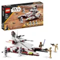 LEGO® Star Wars™ Republic Fighter Tank™ 75342 Building Kit; Fun, Buildable Toy Playset for Kids Aged 7 and Up, Featuring Mace Windu, a 187th Legion Clone Commander and 2 Troopers, Plus 2 Battle Droids