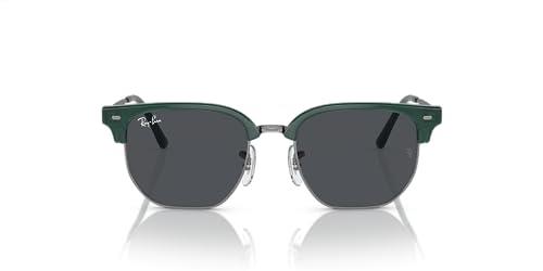 Ray-Ban Kids' Rj9116s New Clubmaster Square Sunglasses, Opal Green on Gunmetal/Dark Grey, 47 mm