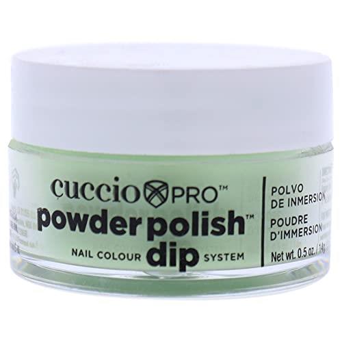 Cuccio Pro Nail Colour Dip System Small Powder Polish 14 g, #5605 Bright Green With Yellow, 14 g