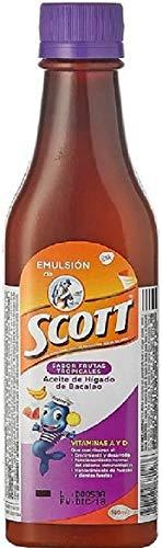 Glaxo Smith Klein Scott Emulsion Tropical Flavour Cod Liver Oil Vitamin Supplement 180 ml