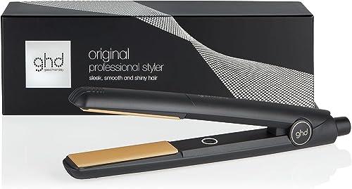 ghd Original Hair Straightener, Professional Flat Iron Hair Styler, For All Hair Types And Lengths, Black, Universal Voltage, (AU Plug)