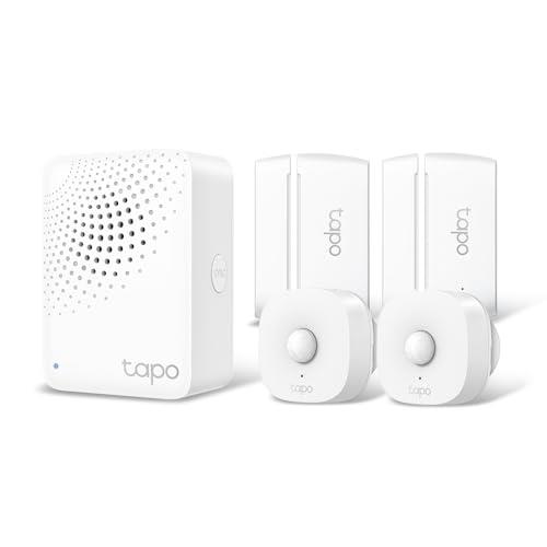 TP-Link Tapo Smart Home Motion/Contact Kit, APP Control, Hub Included (Tapo H100/T100*2/T110*2)