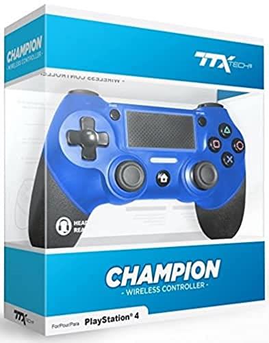TTX Tech PS4 Champion Wireless Controller, Blue