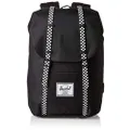 Herschel Retreat Backpack, Black/Checkerboard, Mid-Volume 14.0L, Retreat Backpack