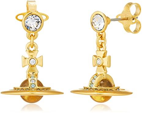 Vivienne Westwood PETITE ORB Earrings, 小, Brass, No Gemstone