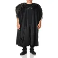 Costume Culture Men's Big Medieval Cape Adult Deluxe, Black, Standard
