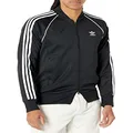 adidas Originals Men's Adicolor Classics Superstar Track Jacket, Black/White, Medium