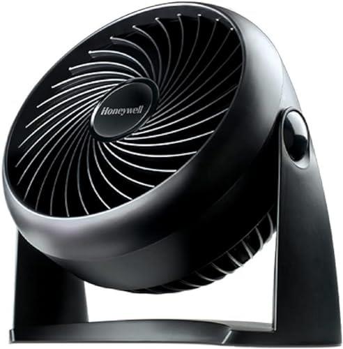 Honeywell TurboForce HT900E Turbo Fan with Low Noise Cooling, Adjustable Tilt Angle up to 90°, 3 Speed Settings, Wall Mounted, Table Fan, Black
