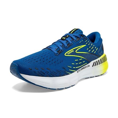 Brooks Men's Glycerin GTS 20 Supportive Running Shoe, Blue/Nightlife/White, 11 US