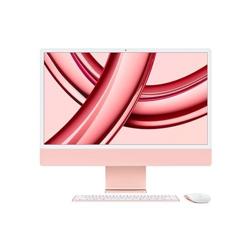 Apple 2023 iMac (24-inch, Apple M3 chip with 8‑core CPU and 8‑core GPU, 8GB Unified Memory, 256GB) - Pink