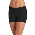 Jockey Women's Underwear Skimmies Short Length Slipshort, Black, XL