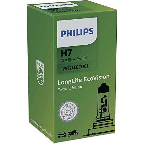 Philips 12972LLECO H7 Longlife Ecovision Headlight Lamp, 12V 55W