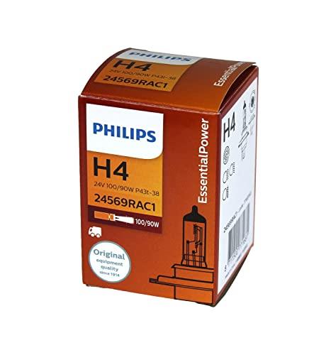 Philips 24569 H4 Essential Power Headlight Lamp, 24V 100/90W