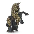 Papo Bull Knight Horse Medieval-Fantasy Figurine, Black and Gold