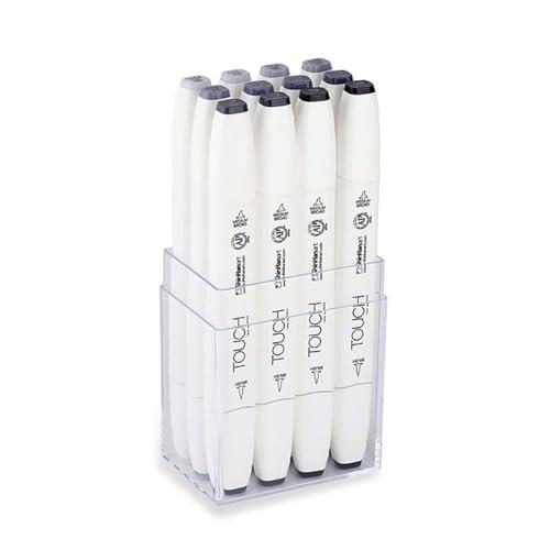 Shinhan Touch Professional Brush Markers - Set 12 Cool Grey