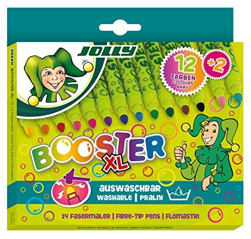 Jolly Booster XL Fibre Tip Markers 14 Assorted Colours