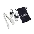 BarCraft Ice Ball Set 3pc Stainless Steel Gift Boxed