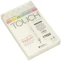 Shinhan Touch Professional Brush Markers - 6 Assorted Pastel Colours