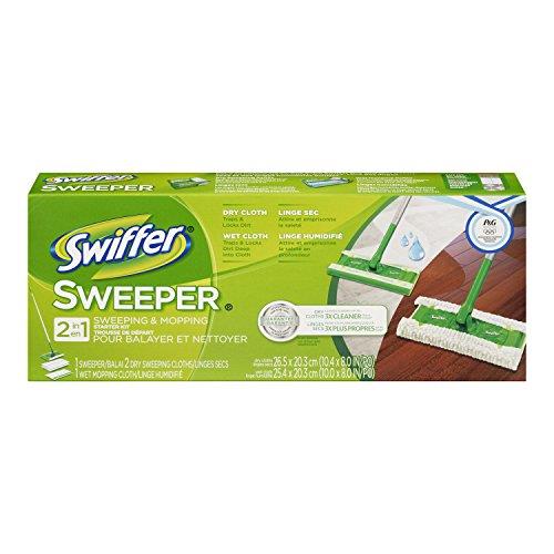 Swiffer Sweeper 2 in 1 Mop and Broom Floor Cleaner Starter Kit