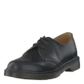 Dr. Martens Unisex 1461 Classic 3 Eye Lace Up Pw Smooth Oxford Shoes, Black Smooth, Size UK 4